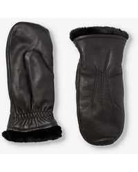 Dents - Teresa Faux-fur-lined Leather Mittens - Lyst