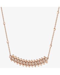 Cartier - Clash De 18ct Rose-gold And 0.20ct Brilliant-cut Diamond Pendant Necklace - Lyst