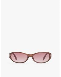 Le Specs - Dont Cha Oval-Frame Polycarbonate Sunglasses - Lyst