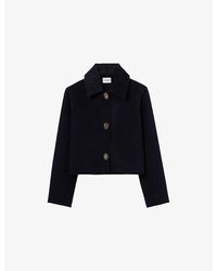 Claudie Pierlot - Boxy-Fit Corduroy Wool-Blend Jacket - Lyst