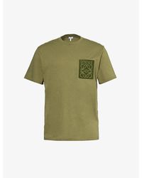 Loewe - Anagram-appliqué Relaxed-fit Cotton-jersey T-shirt - Lyst