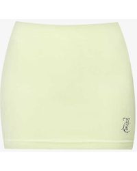 Juicy Couture - Maxine Rhinestone-embellished Slim-fit Velour Mini Skirt - Lyst
