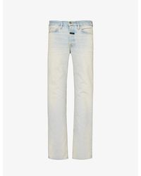 Fear Of God - Brand-patch Straight-leg Jeans - Lyst