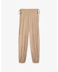 AllSaints - Eshe Balloon-Leg Satin Trousers - Lyst