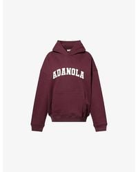ADANOLA - Varsity Oversized Cotton-Jersey Hoody - Lyst