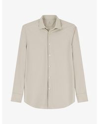 BOGGI - Slim-Fit Long-Sleeved Stretch-Woven Shirt - Lyst