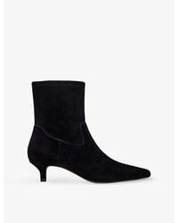 Phase Eight - Suede Kitten-Heel Ankle Boots - Lyst