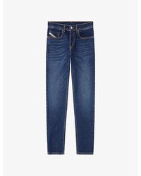 DIESEL - 2023 D-Finitive 0Adbg Tapered-Leg Denim Jeans - Lyst