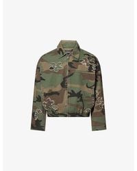 NAHMIAS - Embellished Camouflage Cotton Jacket - Lyst