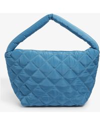 Benetton Quilted Shell Shoulder Bag - Blue