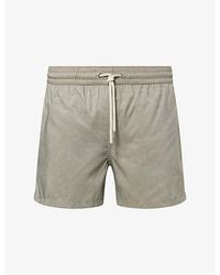 Frescobol Carioca - Rio Linen-Blend Swim Shorts - Lyst