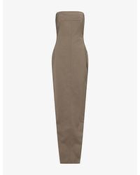 Rick Owens - Bustier Tailored Wool-Blend Maxi Dress - Lyst