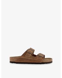 Birkenstock - Arizona Two-Strap Suede Sandals - Lyst