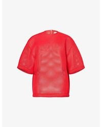 Frankie Shop - Nela Boxy-Fit Mesh T-Shirt - Lyst