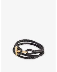 Tom Ford - Braided Wrap Leather Bracelet - Lyst