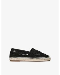 Chloé - Isla Logo-Embossed Crochet Espadrilles - Lyst