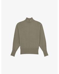 Reiss - Susie Funnel-Neck Wool And Cashmere-Blend Jumper - Lyst