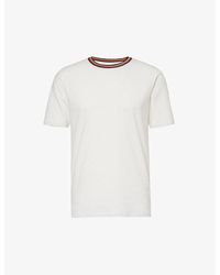 Paul Smith - Striped-trim Regular-fit Cotton-jersey T-shirt X - Lyst