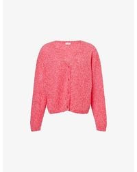 American Vintage - Nuggy V-Neck Wool-Blend Cardigan - Lyst
