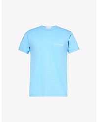 Comme des Garçons - Text-print Crewneck Cotton-jersey T-shirt X - Lyst