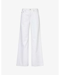 Agolde - Clara Wide-leg Low-rise Jeans - Lyst