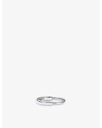 Tiffany & Co. - Tiffany Lock 18ct White-gold Ring 9. - Lyst