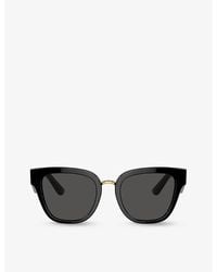 Dolce & Gabbana - Dg4437 Butterfly-frame Acetate Sunglasses - Lyst