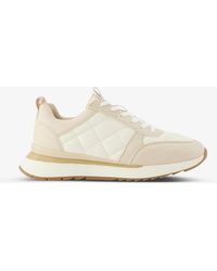 dune quilted trainers