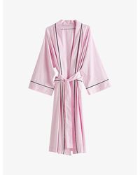 Hay - Outline Shawl-lapel Cotton Robe - Lyst