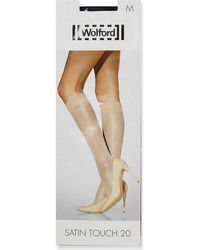Wolford Women's Wash Satin Touch Pop-socks - Natural