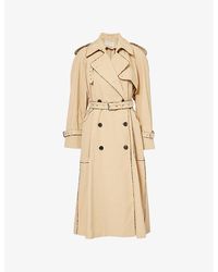Dries Van Noten - Belted Double-Breasted Regular-Fit Cotton-Poplin Trench Coat - Lyst