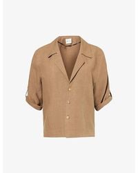 LeKasha - Camp-collar Relaxed-fit Linen Shirt - Lyst