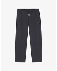 HUGO - Pintuck-Pleat Relaxed-Fit Cotton-Jersey Jogging Bottoms - Lyst