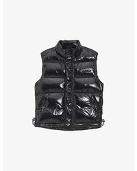 HUGO - Branded Glossy Shell Gilet - Lyst