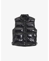 HUGO - Branded Glossy Shell Gilet - Lyst