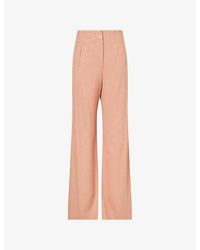 Veronica Beard - Jude Wide-Leg Woven Trousers - Lyst