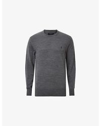 AllSaints - Mode Merino Marl-Pattern Wool Crew Jumper - Lyst