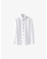 Eton - Solid Signature Contemporary-Fit Cotton Twill Shirt - Lyst
