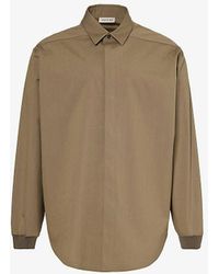 Fear Of God - Brand-patch Relaxed-fit Cotton-blend Shirt - Lyst