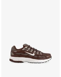 Nike - P-6000 Leather And Mesh Low-Top Trainers - Lyst