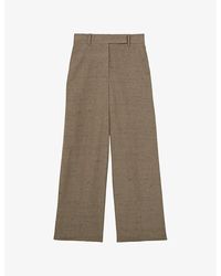 Reiss - X Atelier Wide-Leg Woven Suit Trousers - Lyst