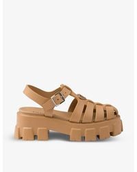 Prada - Monolith 55Mm Platform Sandals - Lyst