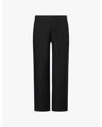 Emporio Armani - Jacquard Relaxed-Fit Woven Track Bottoms - Lyst