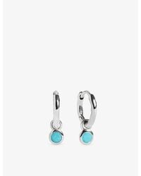 Monica Vinader - December Birthstone Sterling- And Huggie Earrings - Lyst