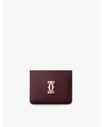Cartier - C De Simple Leather Card Holder - Lyst