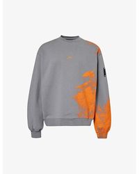 A_COLD_WALL* - Brushstroke Abstract-print Cotton-jersey Sweatshirt - Lyst