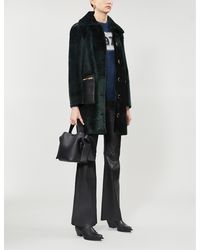 Sandro Rafaeli Shearling Coat - Green