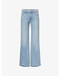 PAIGE - Sofia Flared-Leg Denim Jeans - Lyst