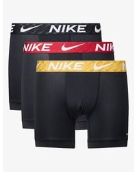 Nike - Essential Micro Pack Of Three Stretch-Jersey Boxer Briefs - Lyst