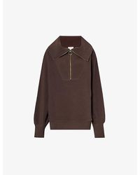 Varley - Vine High-neck Stretch-cotton Blend Sweatshirt - Lyst